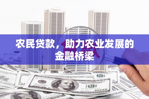 信阳农民贷款，助力农业发展的金融桥梁