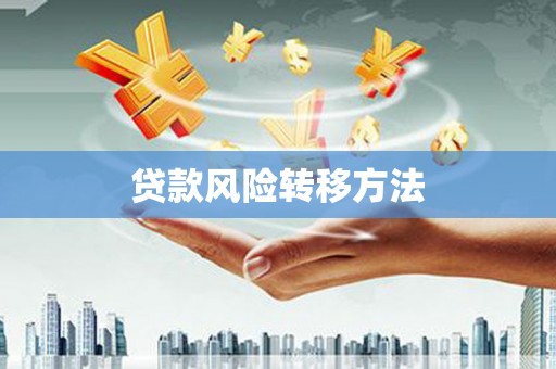 颍泉贷款风险转移方法 颍泉贷款风险转移方法