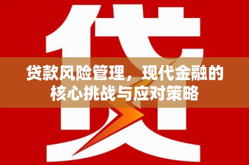鸡东贷款风险管理，现代金融的核心挑战与应对策略