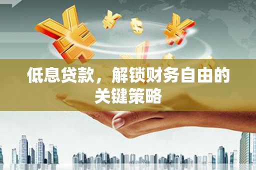 临海低息贷款，解锁财务自由的关键策略