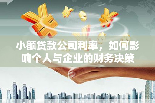 成武小额贷款公司利率，如何影响个人与企业的财务决策