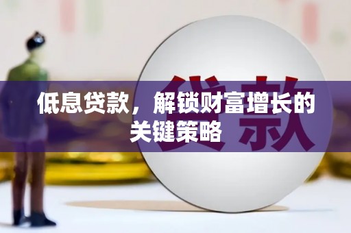 定结低息贷款，解锁财富增长的关键策略